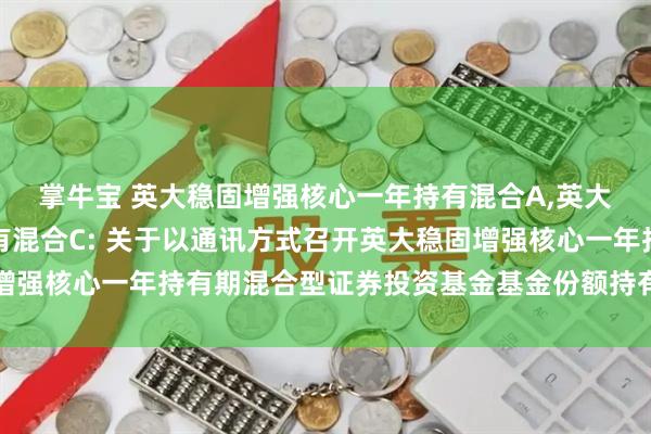 掌牛宝 英大稳固增强核心一年持有混合A,英大稳固增强核心一年持有混合C: 关于以通讯方式召开英大稳固增强核心一年持有期混合型证券投资基金基金份额持有人大会的公告